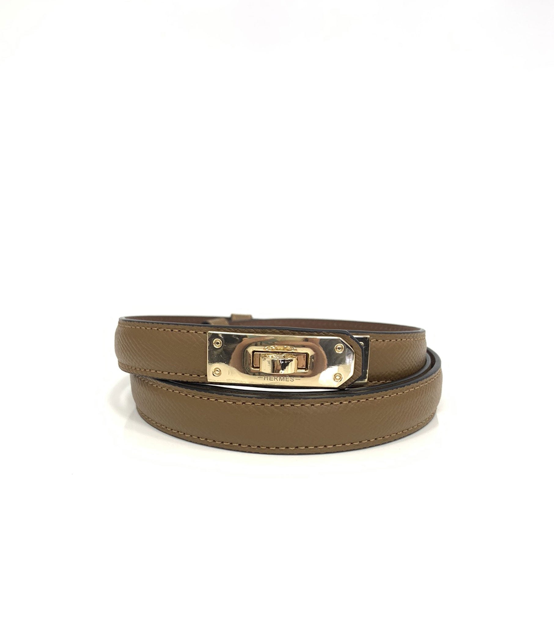 Togo Leather Women's Belt