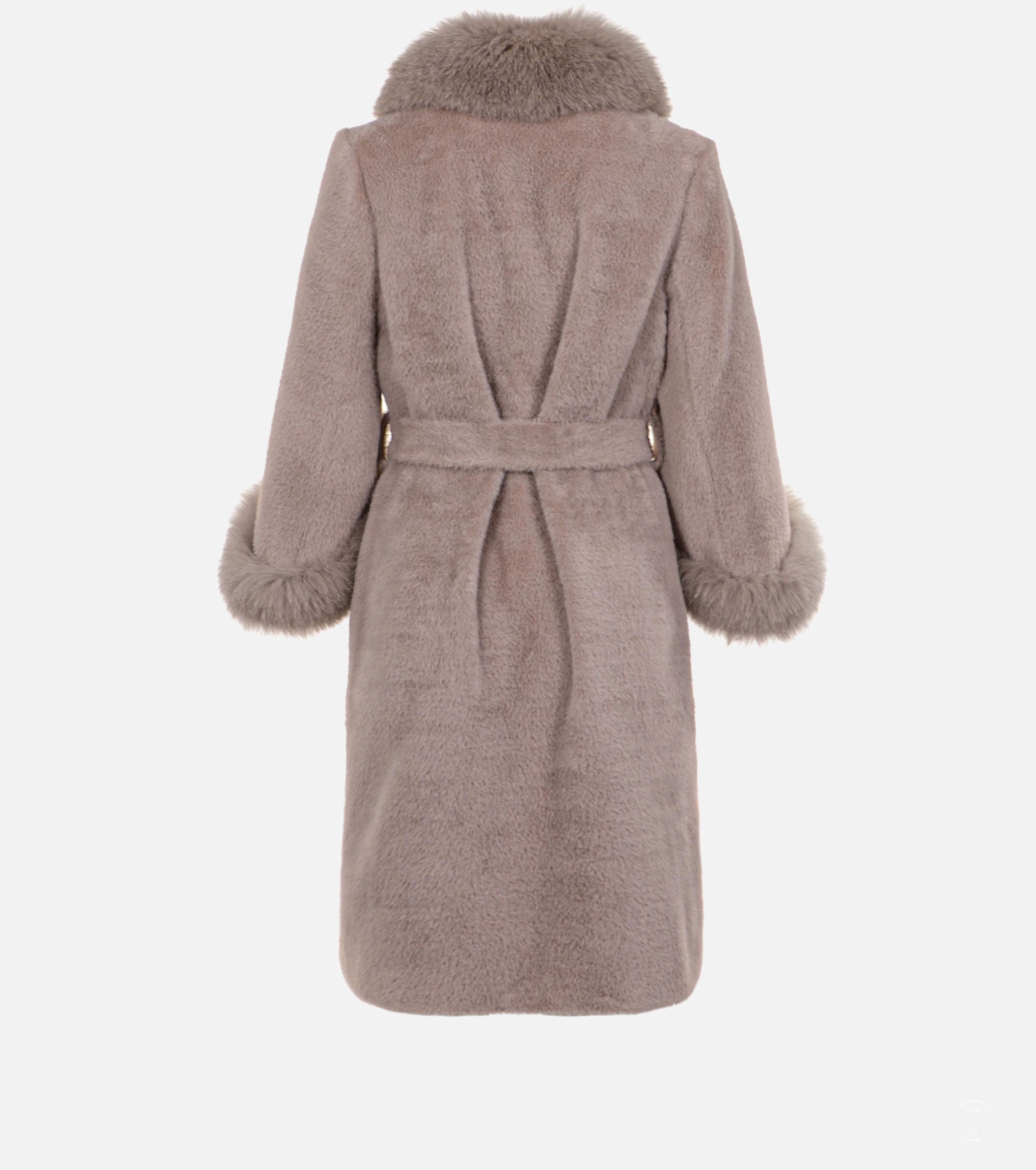 Fox Fur-trimmed Cashmere Coat