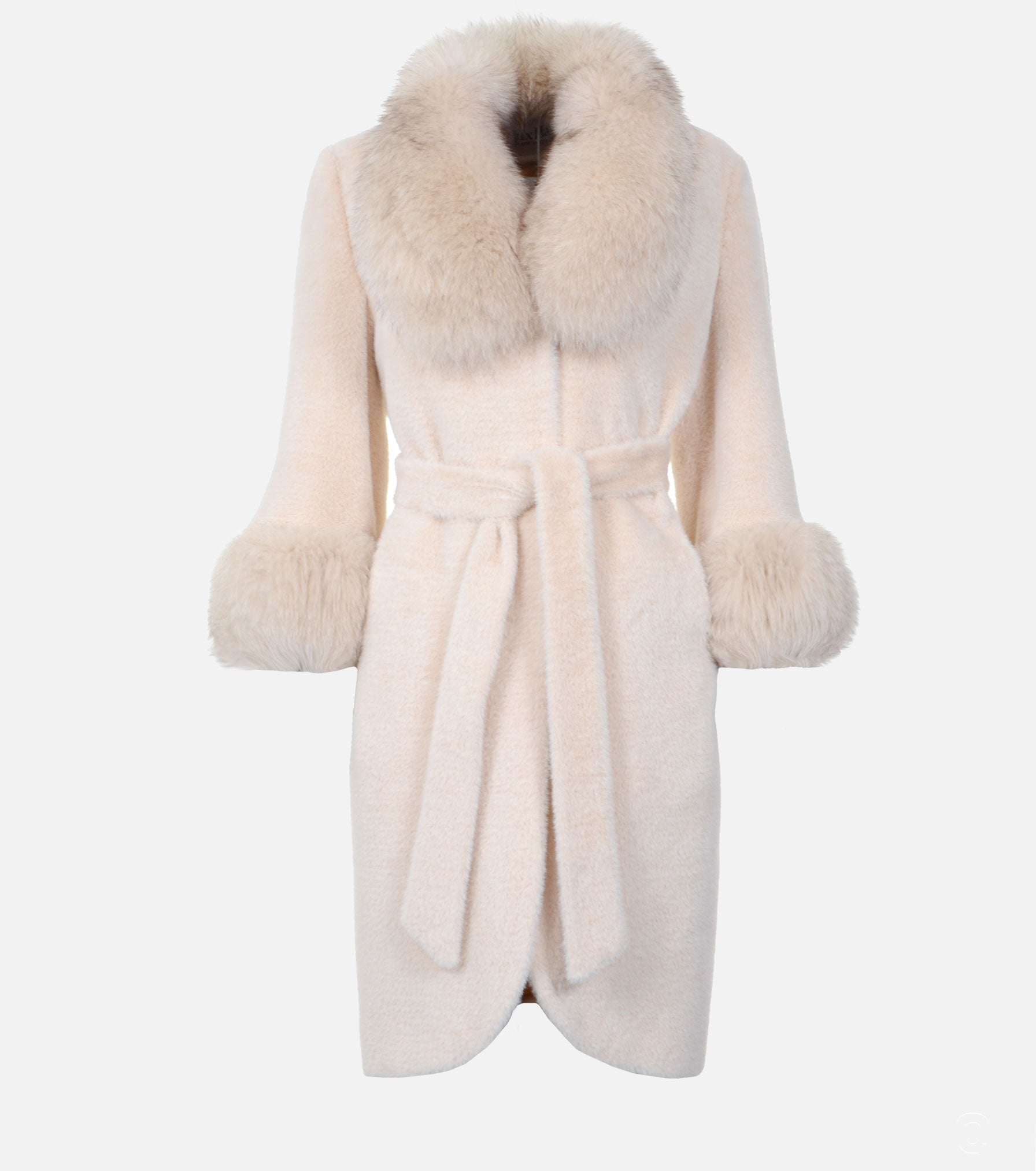 Fox Fur-trimmed Cashmere Coat